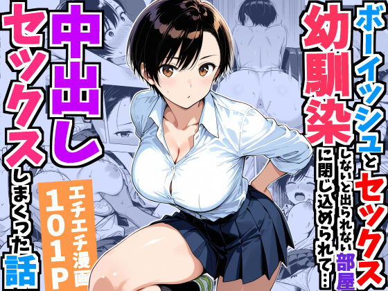 デリカリカ 「ボーイッシュ幼馴染と「セックスしないと出られない部屋」に閉じ込められて…中出しセックスしまくった話」ボーイッシュ幼馴染と禁断の中出し体験！